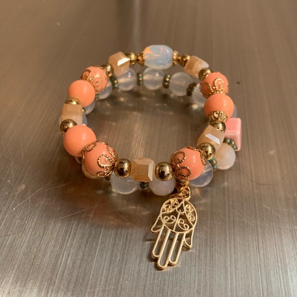 NWOT Beaded Tassel Bracelet Set of 3 - Picture 3 of 11